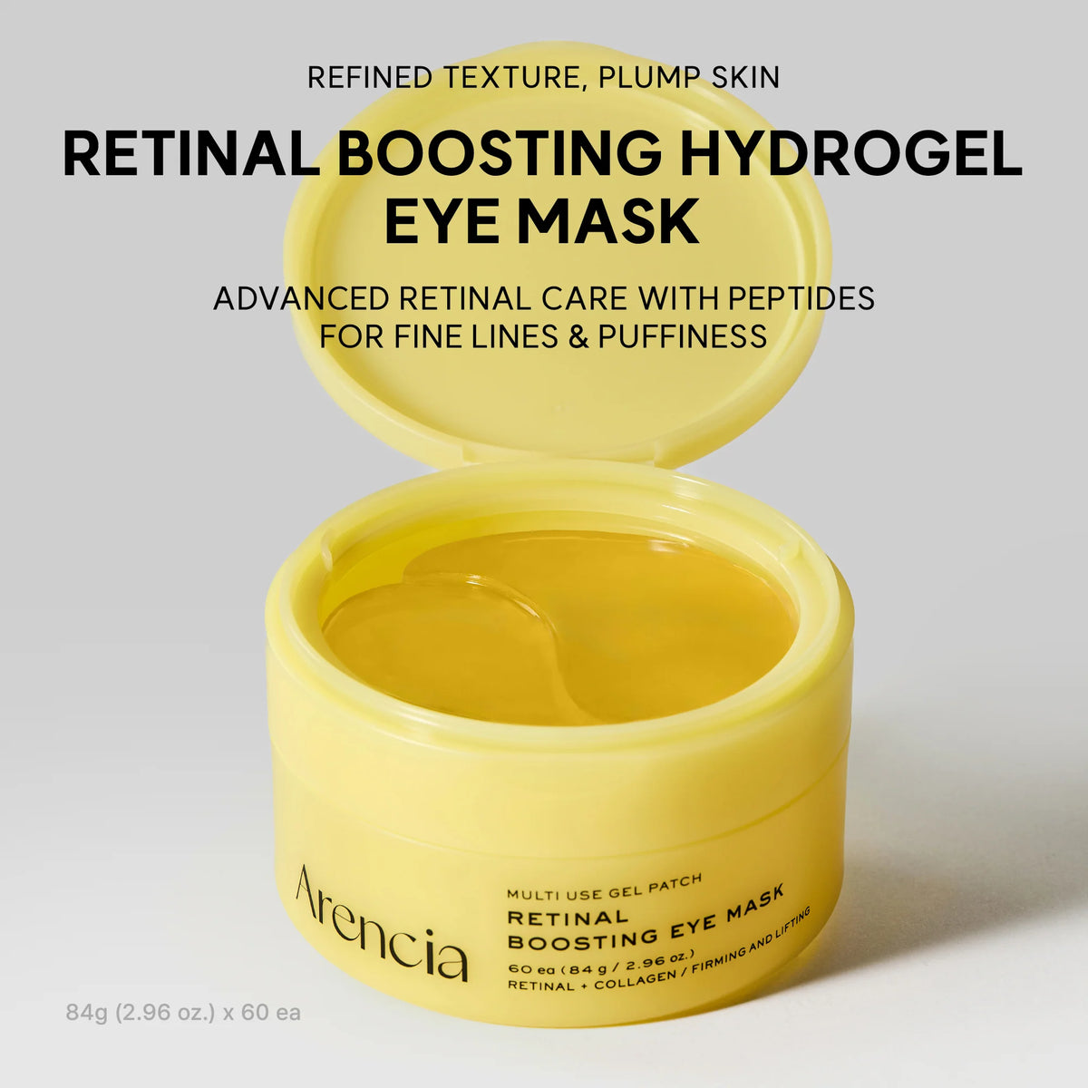 Arencia Retinal Boosting Eye Mask | Hidratación y firmeza · 60 parches